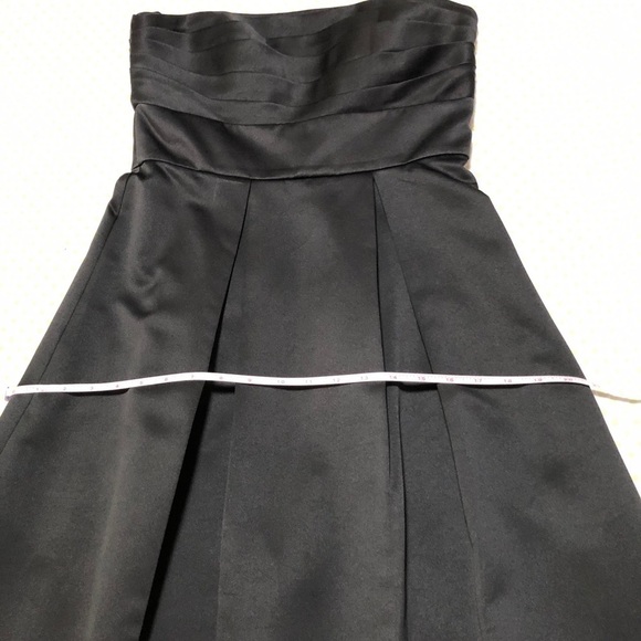 WHBM - GORGEOUS BLACK STRAPLESS MIDI DRESS SIZE 6 EUC - Picture 12 of 14